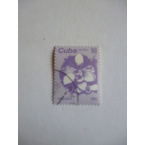 Timbre "Cuba 1983 :Orchidea".