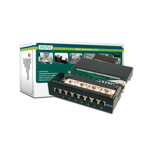 DIGITUS DN-91608SD - Tableau de connexions - CAT 5e - 1U - 8 ports