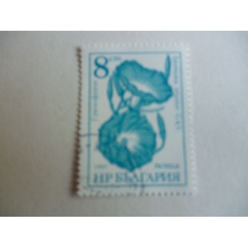 Timbre "Bulgarie 1985 :Ipomea Tricolor".