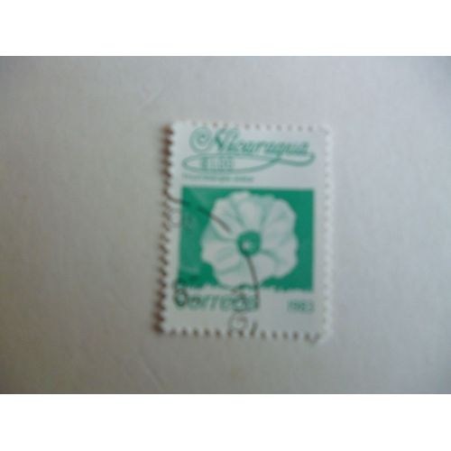 Timbre "Nicaragua 1983:Thumbergia Alata".