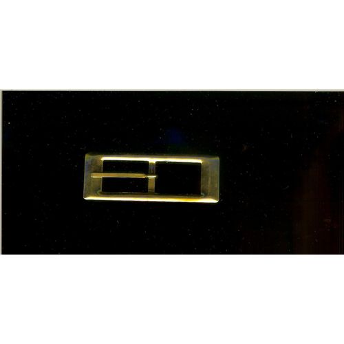 Ancienne Boucle De Ceinture Métal Doré  Léger Bombé 9cm X 3cm