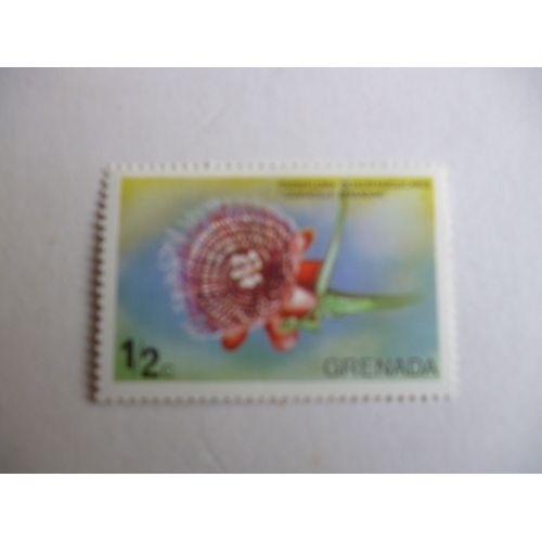 Timbre "Grenada :Passiflore".