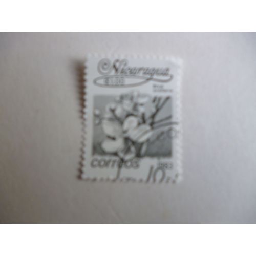 Timbre "Nicaragua 1983 :Bixa Oreliana".