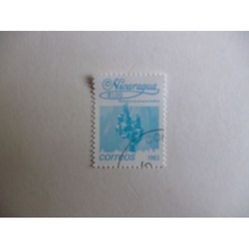 Timbre "Nicaragua 1983 :Stachytarpheta Indica".