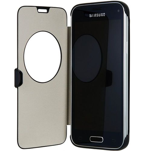 Etui Folio Anymode Sous Licence Samsung Galaxy S5 Mini Avec Découpe Circulaire Pour Affichage De L'h