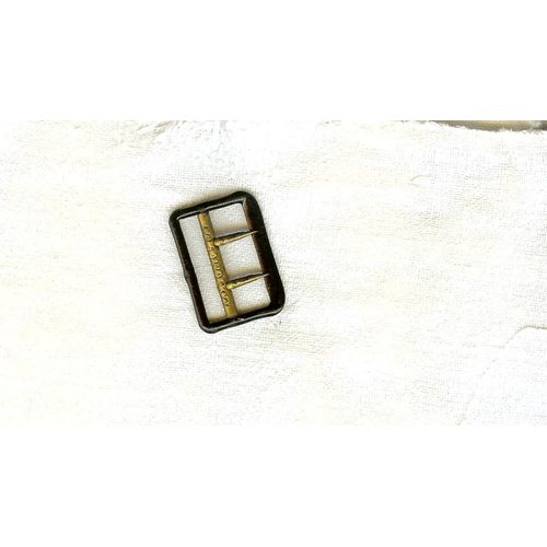 Ancienne 2cm X 3cmboucle Ceinture Métal Noir - 2 Griffes