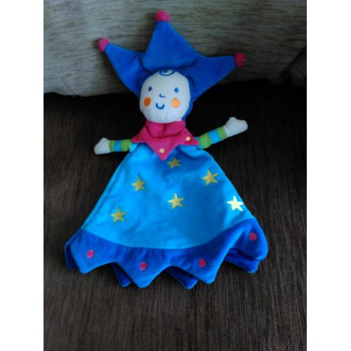 Doudou Marionnette Lutin Bleu Katherine Roumanoff