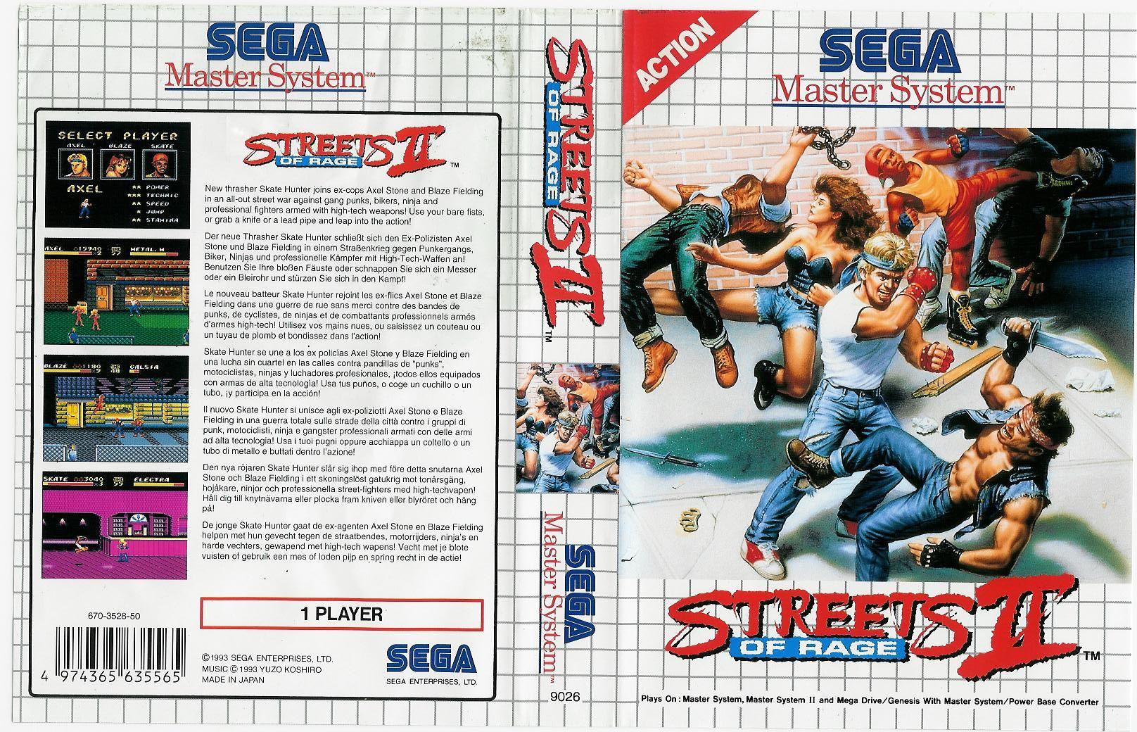 streets of rage 2 sega master system