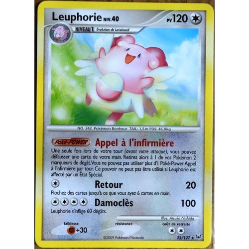Carte Pokémon 22/127 Leuphorie 120 Pv Platine Neuf Fr