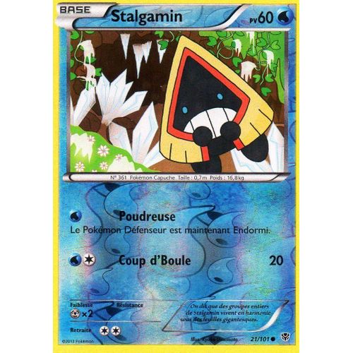 Carte Pokémon 021/101 Stalgamin - Reverse 60 Pv Série Bw Explosion Plasma Neuf Fr