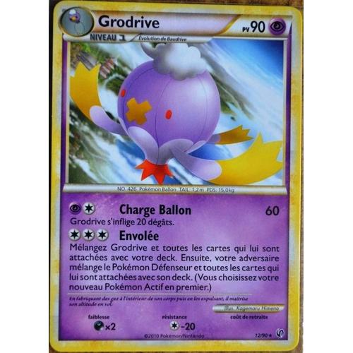 Carte Pokémon 12/90 Grodrive 90 Pv Hs Indomptable Neuf Fr