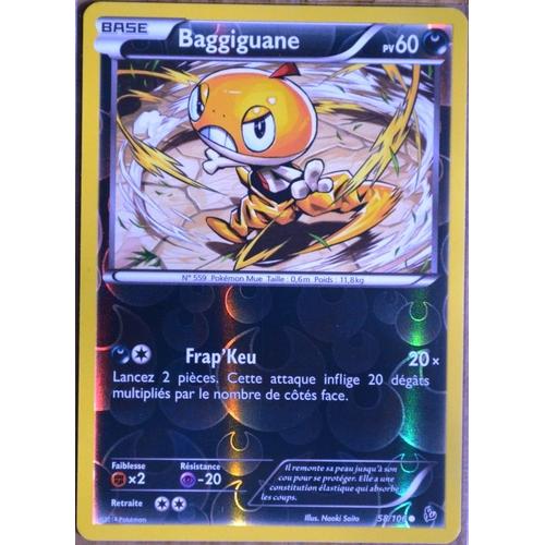 Carte Pokémon 58/106 Baggiguane 60 Pv - Reverse Xy Étincelles Neuf Fr