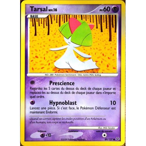 Carte Pokémon 89/127 Tarsal Lv.16 60 Pv Platine Neuf Fr