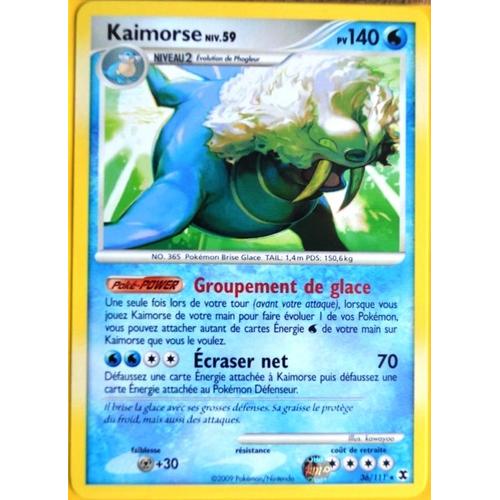 Carte Pokémon 36/111 Kaimorse 140 Pv Platine Rivaux Émergeants Neuf Fr