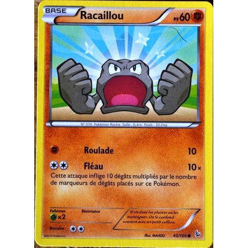 Carte Pokémon 45/106 Racaillou 60 Pv Xy Étincelles Neuf Fr