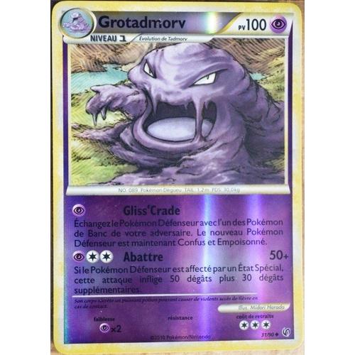 Carte Pokémon 31/90 Grotadmorv 100 Pv - Reverse Hs Indomptable Neuf Fr