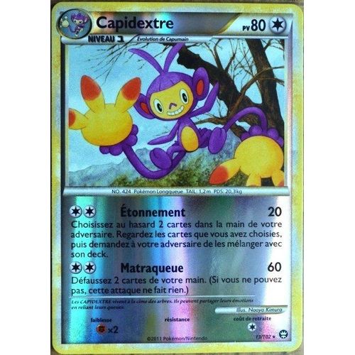 Carte Pokémon 13/102 Capidextre 80 Pv - Reverse Hs Triomphe Neuf Fr