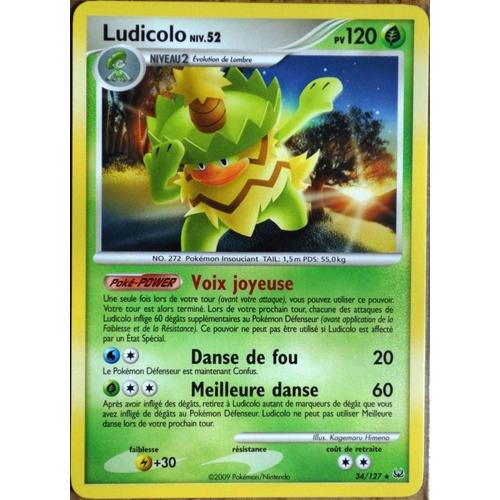 Carte Pokémon 34/127 Ludicolo 120 Pv Série Platine  Neuf Fr