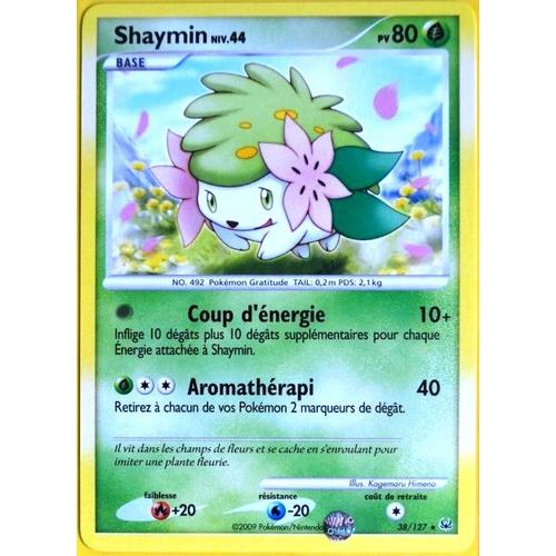 Carte Pokémon 38/127 Shaymin 80 Pv Série Platine  Neuf Fr