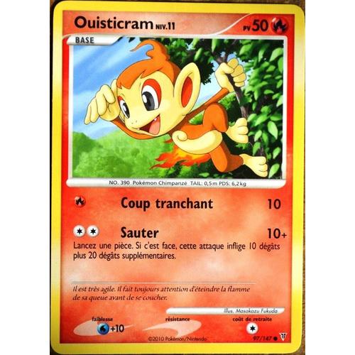 Carte Pokémon 97/147 Ouisticram Lv.11 50 Pv Platine Vs Neuf Fr
