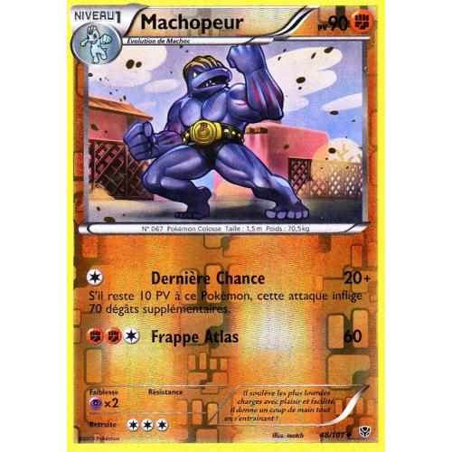 Carte Pokémon 048/101 Machopeur - Reverse 90 Pv Série Bw Explosion Plasma Neuf Fr