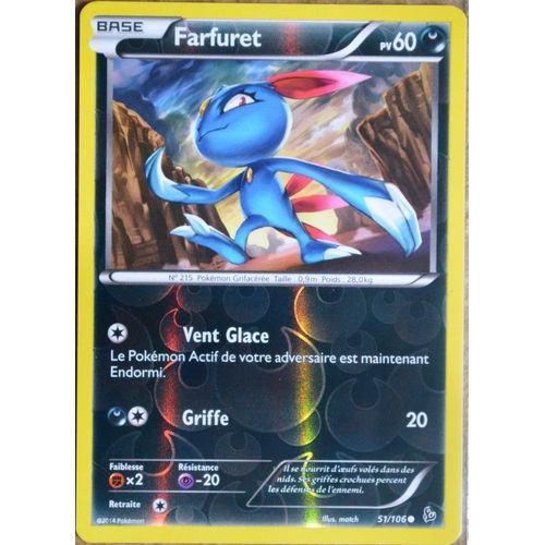 Carte Pokémon 51/106 Farfuret 60 Pv - Reverse Xy Étincelles Neuf Fr