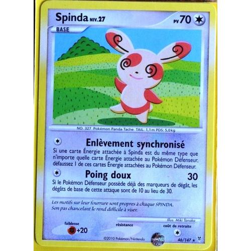 Carte Pokémon 46/147 Spinda 70 Pv Platine Vs Neuf Fr