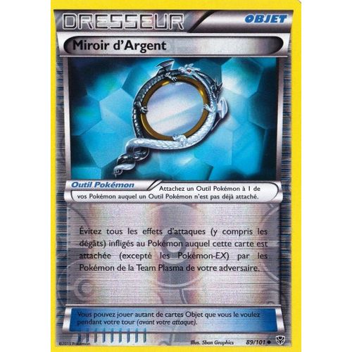 Carte Pokémon 089/101 Miroir D'argent - Reverse Série Bw Explosion Plasma Neuf Fr