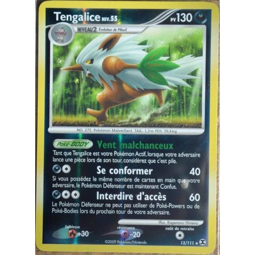 Carte Pokémon 13/111 Tengalice 130 Pv Reverse Platine Rivaux Émergeants Neuf Fr