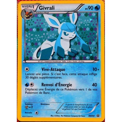 Carte Pokémon Bw90 Givrali 90 Pv - Holo Promo Neuf Fr