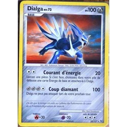 Carte Pokémon 23/127 Dialga 100 Pv Série Platine  Neuf Fr