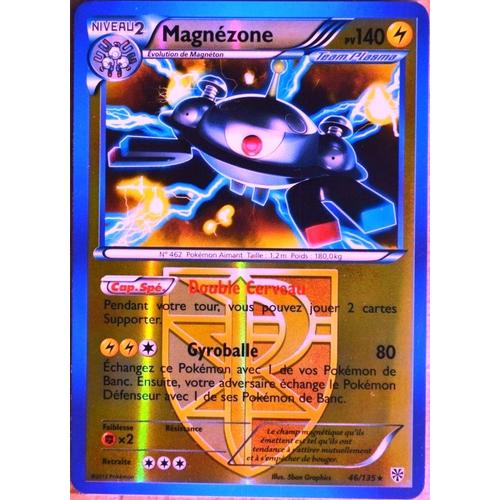 Carte Pokémon 46/135 Magnézone 140 Pv Reverse Super Rare Tempête Plasma Neuf Fr