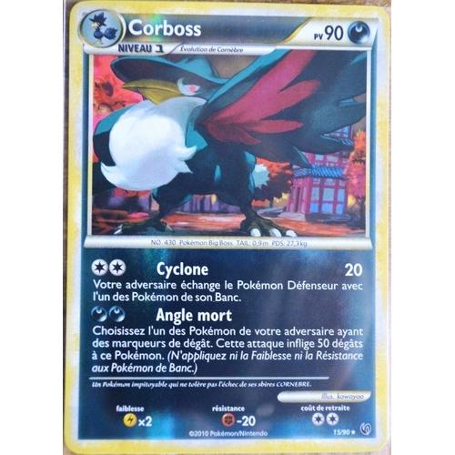 Carte Pokémon 15/90 Corboss 90 Pv - Reverse Hs Indomptable Neuf Fr