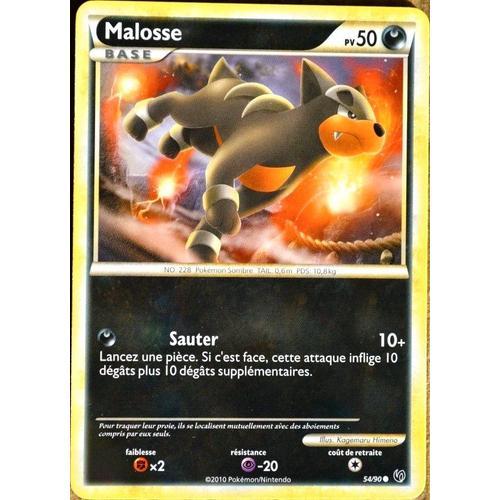 Carte Pokémon 54/90 Malosse 50 Pv Hs Indomptable Neuf Fr
