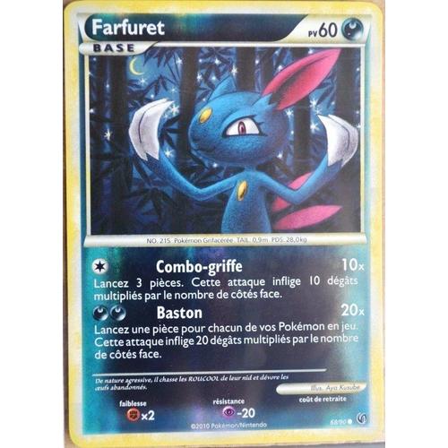 Carte Pokémon 68/90 Farfuret 60 Pv - Reverse Hs Indomptable Neuf Fr