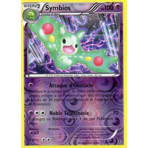 Carte Pokémon 044/101 Symbios - Reverse 100 Pv Série Bw Explosion Plasma Neuf