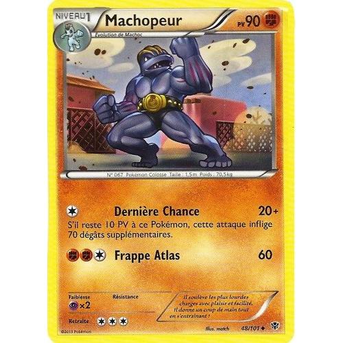 Carte Pokémon 048/101 Machopeur 90 Pv Série Bw Explosion Plasma Neuf