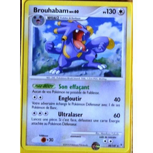 Carte Pokémon 28/147 Brouhabam 130 Pv Platine Vs Neuf Fr