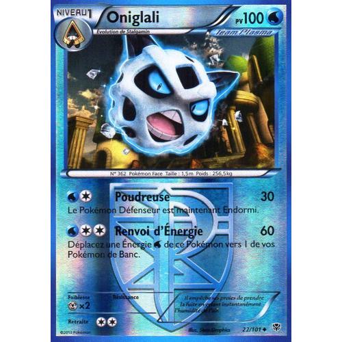 Carte Pokémon 022/101 Oniglali - Reverse 100 Pv Série Bw Explosion Plasma Neuf
