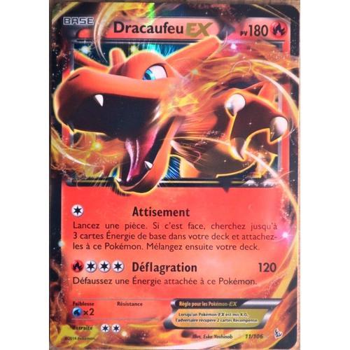 Carte Pokémon 11/106 Dracaufeu Ex 180 Pv Xy Étincelles Neuf Fr
