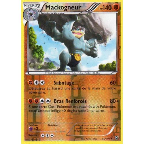 Carte Pokémon 050/101 Mackogneur - Reverse 140 Pv Série Bw Explosion Plasma Neuf Fr
