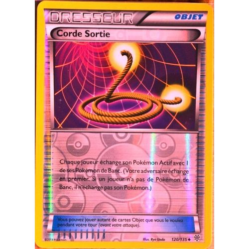 Carte Pokémon 120/135 Corde Sortie Reverse Série Tempête Plasma Neuf Fr