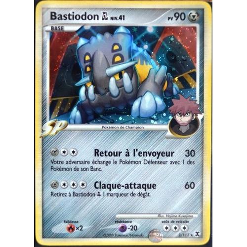 Carte Pokémon 2/111 Bastiodon 90 Pv Platine Rivaux Émergeants Neuf Fr