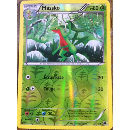carte Pokémon Massko REVERSE 80 PV 7/116 GLACIATION PLASMA NEUF FR