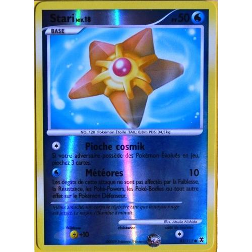 Carte Pokémon 83/111 Stari - Reverse 50 Pv Platine Rivaux Émergeants Neuf Fr