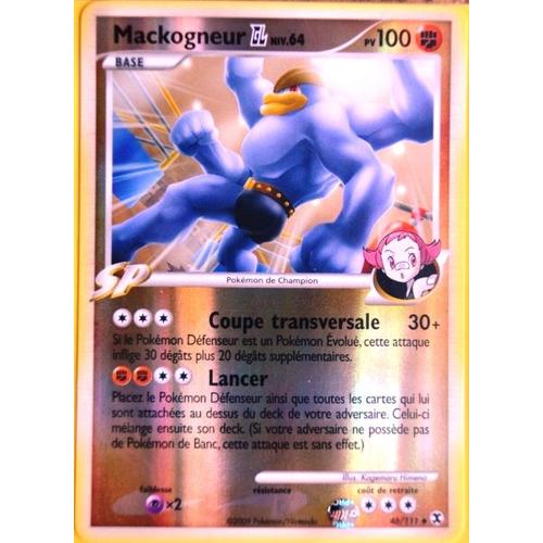 Carte Pokémon 46/111 Mackogneur - Reverse 100 Pv Platine Rivaux Émerg. Neuf Fr