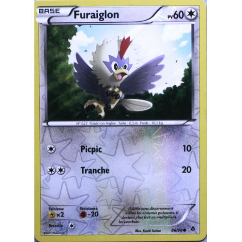 Carte Pokémon 86/98 Furaiglon 60 Pv Pouvoirs Emergents Neuf Fr