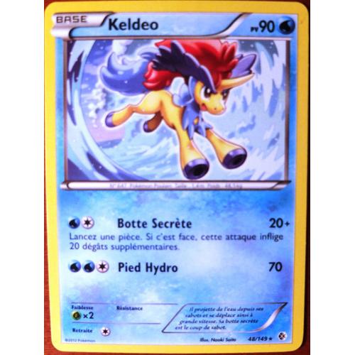 Carte Pokemon Frontières Franchies - Keldeo 90 Pv - 48/149 Rare