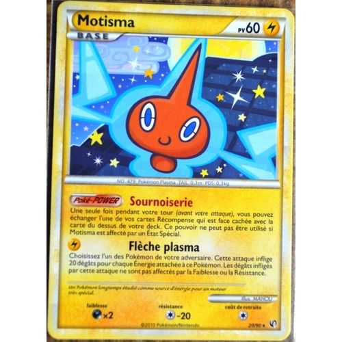 Carte Pokémon 20/90 Motisma 60 Pv Hs Indomptable Neuf Fr