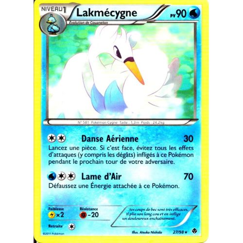 Carte Pokémon 27/98 Lakmécygne 90 Pv Pouvoirs Emergents Neuf Fr